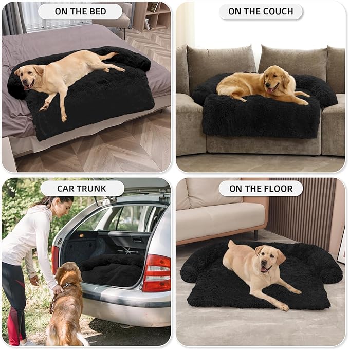 GGIB Calming Dog Bed Fluffy Plush Dog Mat - Image 6