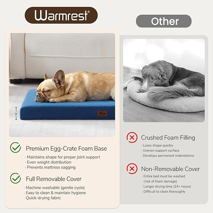 Orthopedic Dog Beds for Medium Dogs, Washable Pet Bed Mat - Image 3