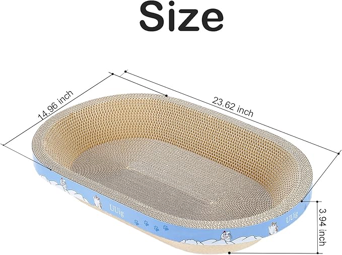 Cat Scratcher, 23.6x14.9 inches Cardboard Cat Scratchers - Image 2