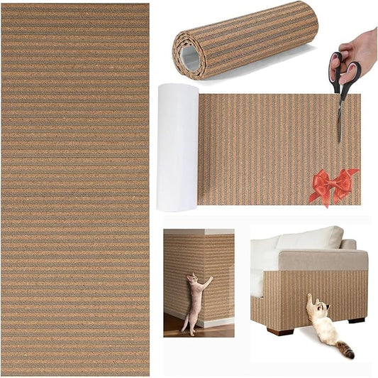 Natural Cork-Cat Scratch Pad-Cat Scratch Mat Rug-Avoid Cat Couch Protector-Cat by MocherpionLLC