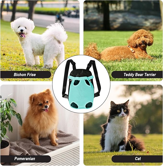 FEimaX Dog Carrier Backpack Pet Legs Out Front Cat Travel Bag, Adjustable Puppy - Image 8