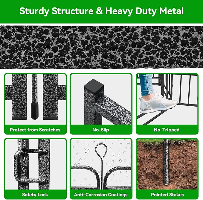 Kfvigoho Heavy Duty Dog Playpen: 16 Steel Panels 47" Height, Square Steel Pipe - Image 7
