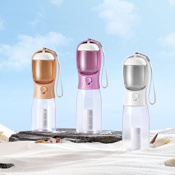 Dog Water Bottle with Food Container, Portable Pet Dog Water Dispenser - Image 2