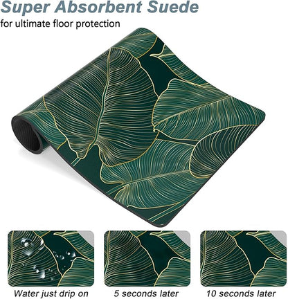 Rnivvi Dog Food Mat, Cute Anti-Slip Rubber Pet Feeding Rug Protect Floors - Image 3