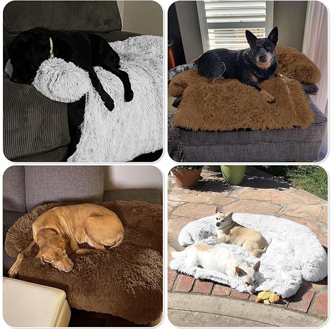 GGIB Calming Dog Bed Fluffy Plush Dog Mat - Image 7