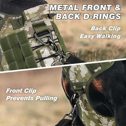WINGOIN Tactical Dog Harness for Large Dogs, Heavy Duty No Pull Dog Harness - Image 2