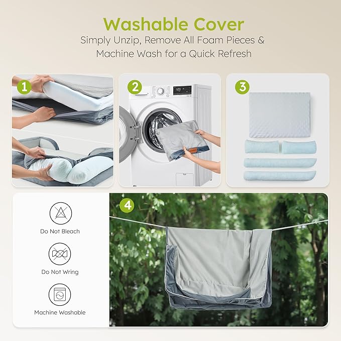 CWAWZ XXL Dog Bed for Extra Large Dogs, Giant Orthopedic Dog Beds - Image 9