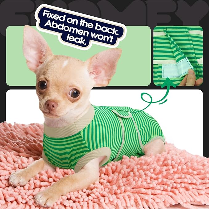 FUAMEY Dog Recovery Suit Male, Dogs Surgery Neuter Suits Puppy Spay Shirts - Image 8