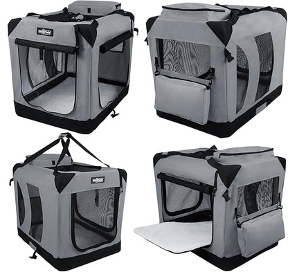 EliteField 3-Door Folding Soft Dog Crate - Image 3