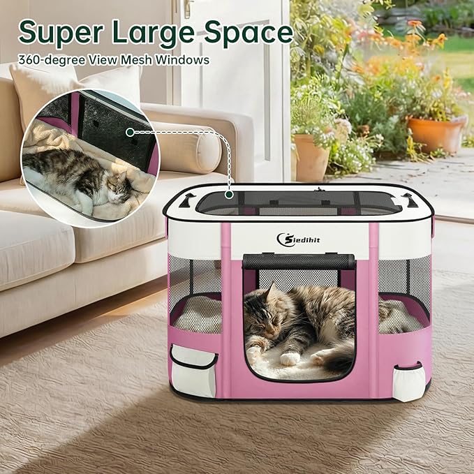 Dog Playpen, Cat Pet Puppy Pen, Portable Playpens - Image 7