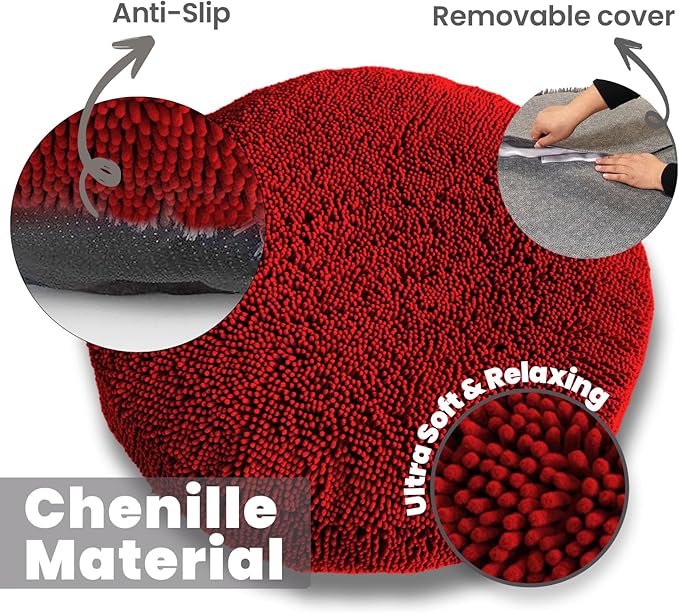 Muddy Mat® Cloud K-9 Bed for Dogs & Cats, Soft & Relaxing Donut Dog Bed - Image 2