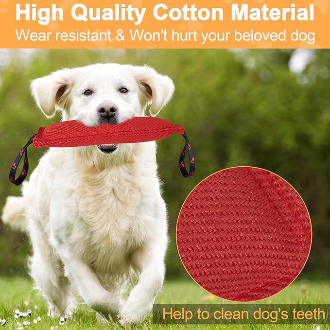 ToLanbbt Dog Tug Toy Bite Jute Pillow Pull Toy - Image 3