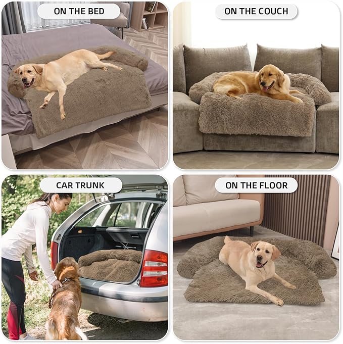 GGIB Calming Dog Bed Fluffy Plush Dog Mat - Image 6