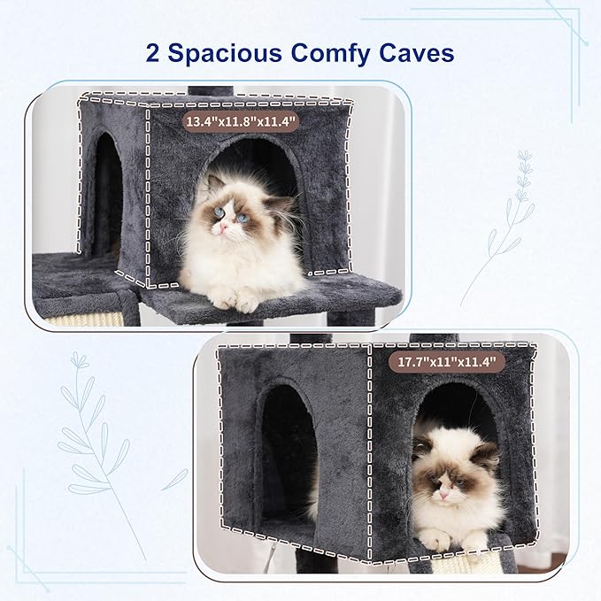 Gitelsnour Cat Tree for Indoor Cats, Sturdy Cat Tree House - Image 2