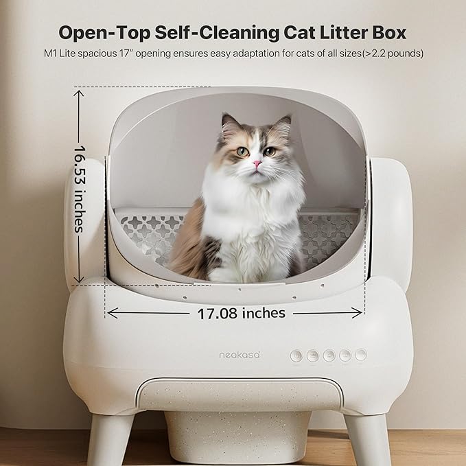 Neakasa M1 Plus Lite Open-Top Self Cleaning Cat Litter Box, Automatic Cat - Image 3