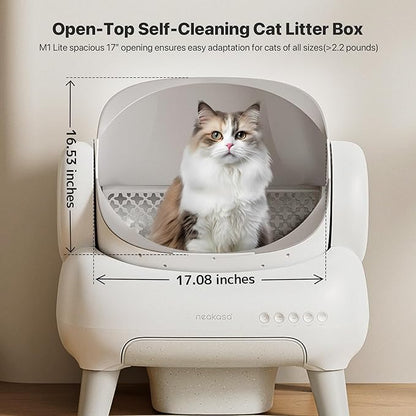 Neakasa M1 Plus Lite Open-Top Self Cleaning Cat Litter Box, Automatic Cat - Image 3