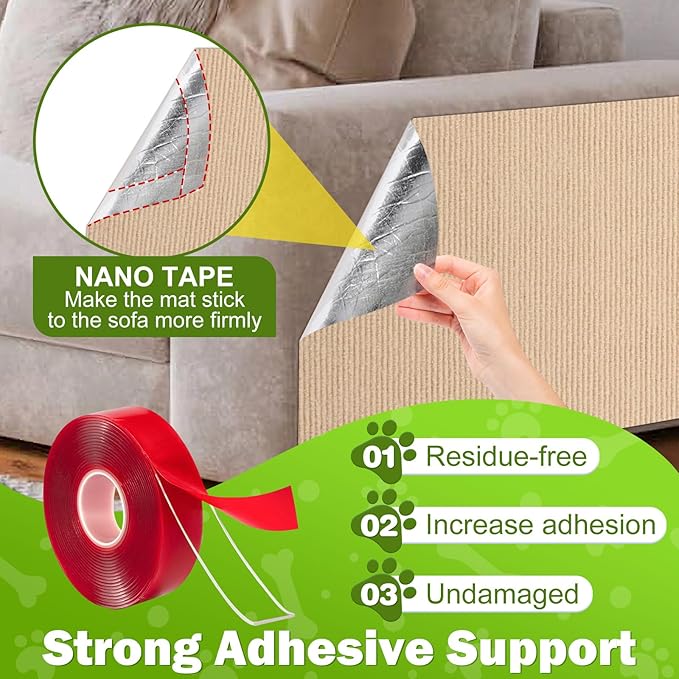 ENONCI 78.7"x15.8" Large Couch Protector from Cat Claws, Anti Scratch Furniture - Image 4