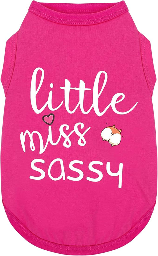 Paiaite Dog Clothes Fashionable Sleeveless Pet Vest: 'Little Miss Sassy' by Paiaite