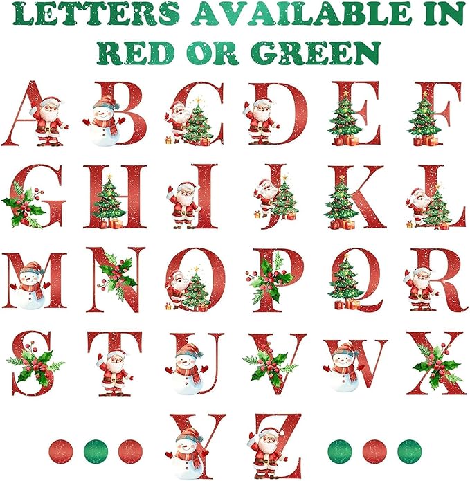 Personalized Christmas Dog Bandanas Letter Name Custom Neckwear Dog Scarf - Image 5