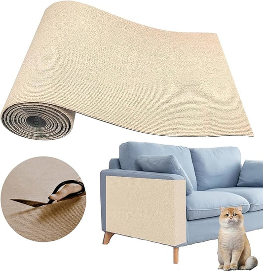 Cat Scratching Climbing Carpet Mat, Adhesive Trimmable Cat Scratcher Furniture by SREBAY