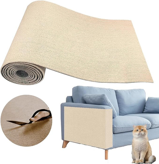 Cat Scratching Carpet Mat, Self-Adhesive Trimmable Cat Climbing Post Covered by SREBAY