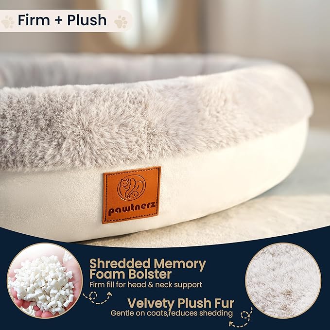 Round Donut Dog Bed – Luxury Orthopedic Dog Beds - Image 4