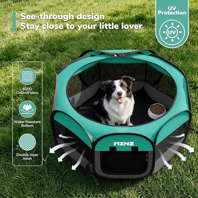 Dog Playpen, Portable Puppy Pet Crate Indoors - Image 6