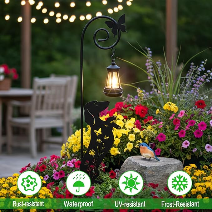 Dog Solar Lights Outdoor Decoration, Dachshund Gifts - Image 2
