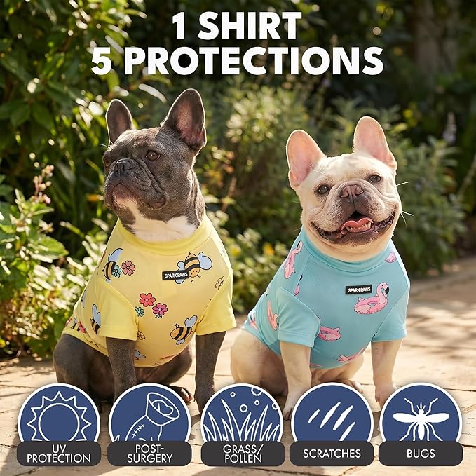 Spark Paws Sunblock Dog T-Shirt, SPF30 Protection, Lightweight Breathable Quick - Image 4