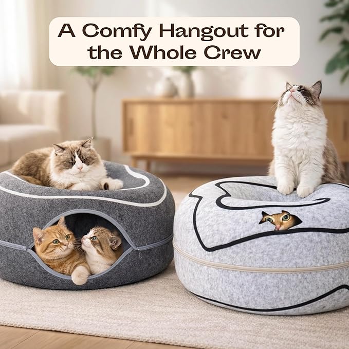 Peekaboo Cat Cave Donut - Image 2