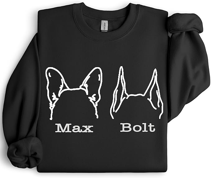 Custom Dog Mom Shirt Personalized Dog Ears Sweatshirt - Image 9