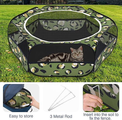 Pawaboo Small Animals Playpen, Waterproof Small Pet Cage Tent - Image 5