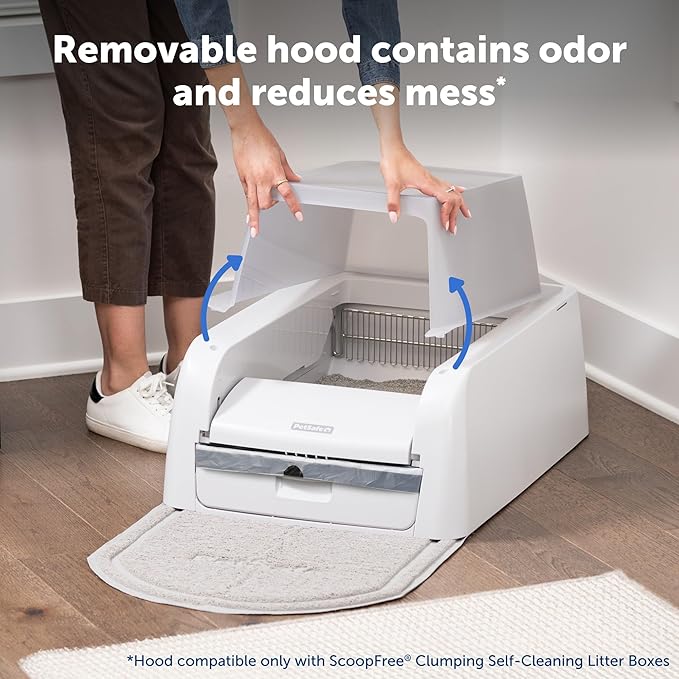 PetSafe ScoopFree Clumping Automatic Self Cleaning Cat Litter Box Hood and - Image 3