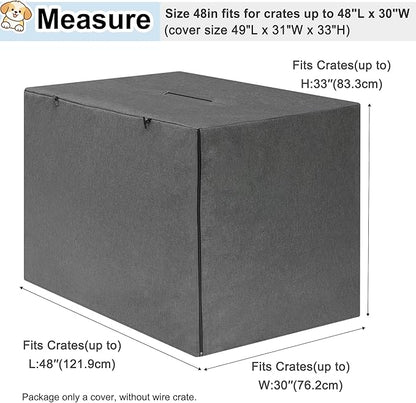 HiCaptain Breathable Dog Crate Cover 48 Inch, Durable Heavy Duty Kennel Cover - Image 6