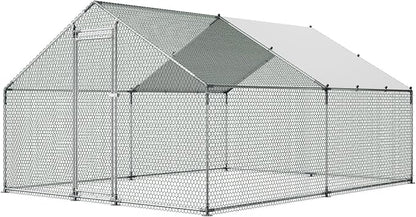 VEVOR Large Metal Chicken Coop, 9.8x13.1x6.5 ft Large Walk in Chicken Runs - Image 10