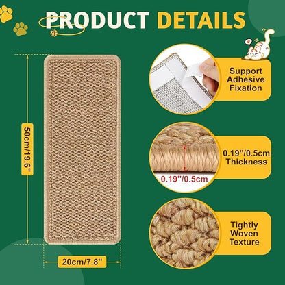 ENONCI Door Protector from Cat Scratching 19.6" x 7.8" Cat Wall Corner Scratcher - Image 7