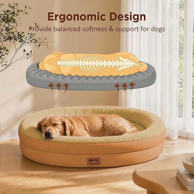Orthopedic Dog Bed for Extra Large Dogs, XL Waterproof Dog Bed - Image 5