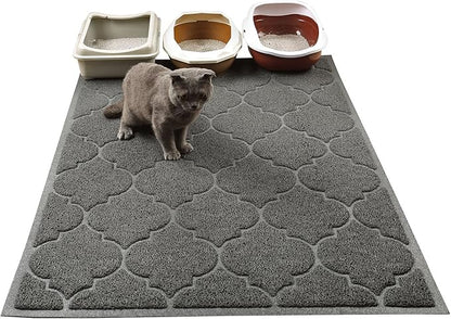 LittleTiger Cat Litter Mat, XL Super Size, Phthalate Free, 46x35 Inches by Cosyearn