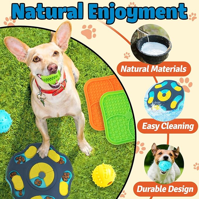 Forfon 9 Pack All-Around Dog Puzzle Toy Set -Mentally Stimulating Dog - Image 6