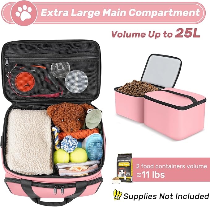 6 Set Dog Travel Bag, Large Pet Supplies - Image 2