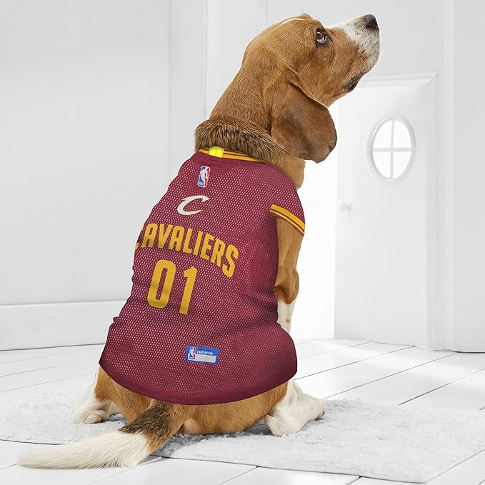 Pets First NBA CLEVELAND CAVALIERS DOG Jersey, Medium - Image 4