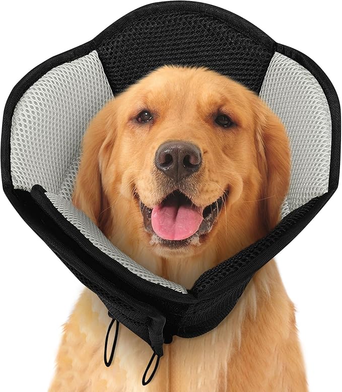 Dog Cone - Soft Cone for Dogs to Stop Licking, Pet E-Collar Alternative After by SUNFURA