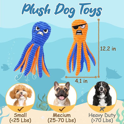 Zeaxuie Interactive Dog Toys for Chewers, 2 Pack No Stuffing Dog Toys for - Image 2