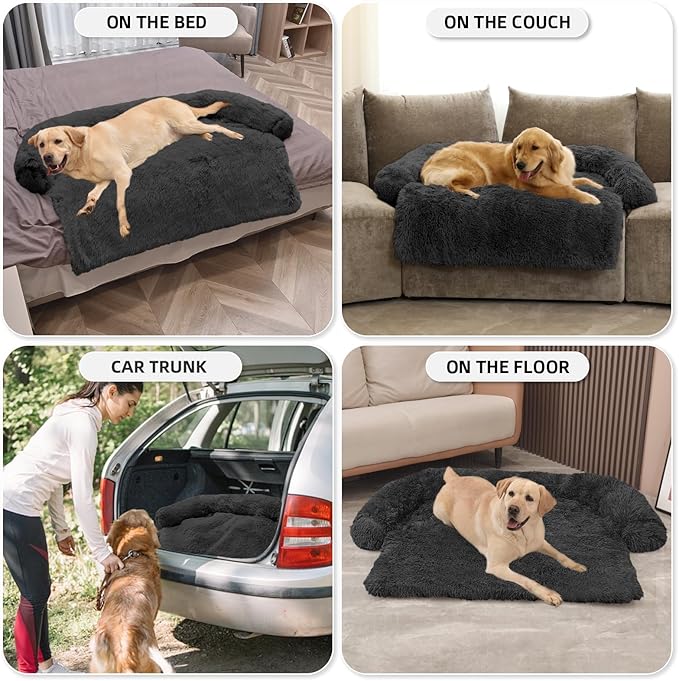 GGIB Calming Dog Bed Fluffy Plush Dog Mat - Image 6