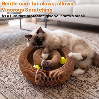 Kitty Kurls Cat Scratcher Toy, Magic Organ Cat Scratching Board Toy - Image 6