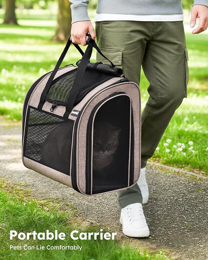 Pecute Cat Backpack with Widened Interior Space, Upgraded Dog Backpack Carrier - Image 5