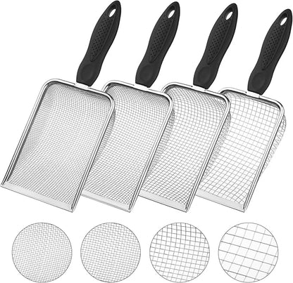4-Pack Stainless Steel Soil Sifter Set by VZZNN