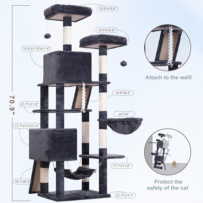 Gitelsnour Cat Tree for Indoor Cats, Sturdy Cat Tree House - Image 6