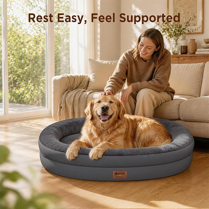 Orthopedic Dog Bed for Extra Large Dogs, XL Waterproof Dog Bed - Image 8