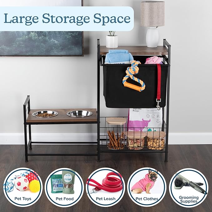 Elevated Dog Bowls with Storage - Image 7